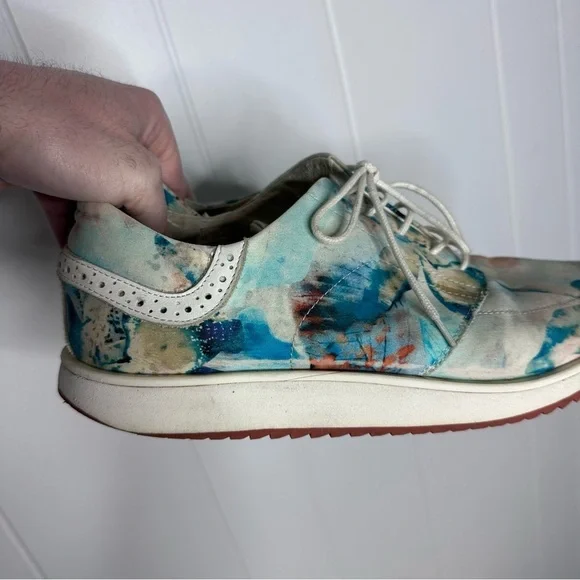 Swear London Watercolor Floral Brogue Casual Shoes - Picture 3 of 12